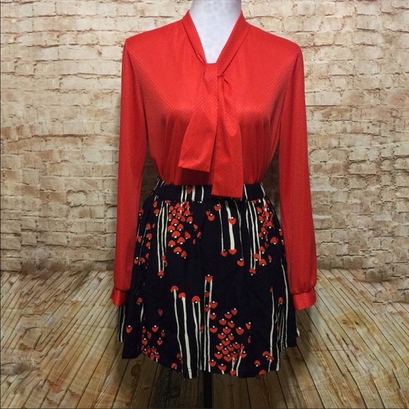 Urban Outfitters Cooperative Heart Print Skirt - Picture 6 of 8